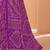 purple chiffon bandhani geometric printed saree with blouse 