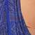 blue chiffon bandhani geometric printed saree with blouse 