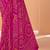 magenta chiffon bandhani geometric printed saree with blouse 