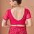 magenta chiffon bandhani geometric printed saree with blouse 