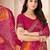 magenta chiffon bandhani double shaded printed saree with blouse 