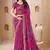 purple pink chiffon bandhani double shaded printed saree with blouse 