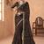 black chiffon bandhani geometric printed saree with blouse 
