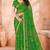 light green chiffon bandhani geometric printed saree with blouse 