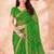 light green chiffon bandhani geometric printed saree with blouse 