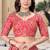 Pink sequins embroidered silk semi stitched lehenga choli