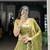 green Fendi Silk Sequins Thread Embroidered Belt Lehenga Choli