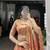 orange Fendi Silk Sequins Thread Embroidered Belt Lehenga Choli