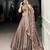 lavender Fendi Silk Sequins Thread Embroidered Belt Lehenga Choli