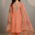 Soft organza pink suit set
