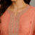 Soft organza pink suit set