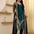 Women Floral Zari Embroidered Yoke Design Crushed Organza Kurta Set
