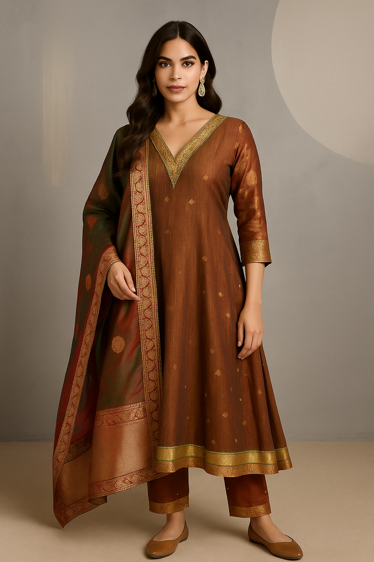 Banarasi suit with dupatta