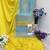 Sky embroidered chinon semi-stitched palazzo style salwar suit