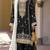 Black embroidered chinon semi-stitched palazzo style salwar suit