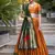 orange Paithani Jacquard Silk Lehenga Choli with Weaving Zari Tassel Dupatta