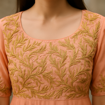 Cotton muslin long kurta 3