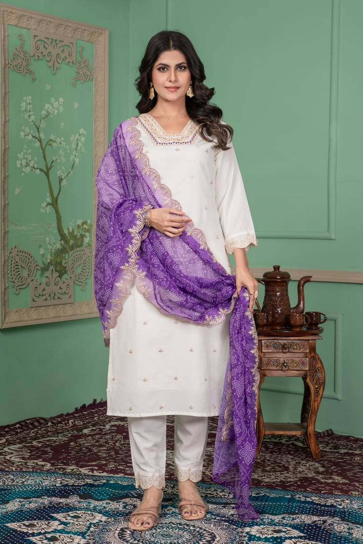 Women's  Kurta Set with Dupatta Pure Cotton Suits for Women with Dupatta 