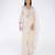 Grey embroidered organza sharara