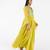 Lime embroidered chanderi anarkali