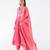 Rani-pink embroidered chanderi anarkali
