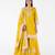Yellow embroidered chanderi sharara