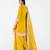 Yellow embroidered chanderi sharara