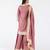 Onion-pink embroidered chanderi sharara