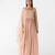 Rose-gold embroidered raw silk anarkali
