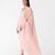 Baby-pink embroidered tissue kurta set