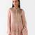 Baby-pink embroidered chiffon anarkali