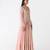 Baby-pink embroidered chiffon anarkali