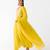 Mustard embroidered raw silk anarkali
