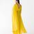 Mustard embroidered raw silk anarkali