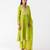 Lime embroidered chiffon kurta set