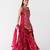 Pink embroidered crepe sharara