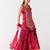Pink embroidered crepe sharara