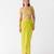 Lime embroidered chiffon cape set