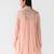 Peach embroidered chiffon co ord set