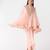 Peach embroidered chiffon co ord set