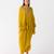Mustard embroidered chiffon co ord set