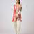 Multicolor printed crepe kurta set