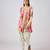 Multicolor printed crepe kurta set