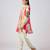 Multicolor printed crepe kurta set
