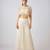 Ivory embroidered chinon sharara