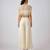 Ivory embroidered chinon sharara