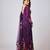 Purple printed georgette anarkali