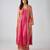 Pink printed chinon kurta set