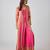 Pink printed chinon kurta set
