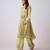 Yellow embroidered muslin kurta set